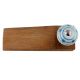 2 Pieces Blue Striped Dotted Cackle Wooden Door Stopper